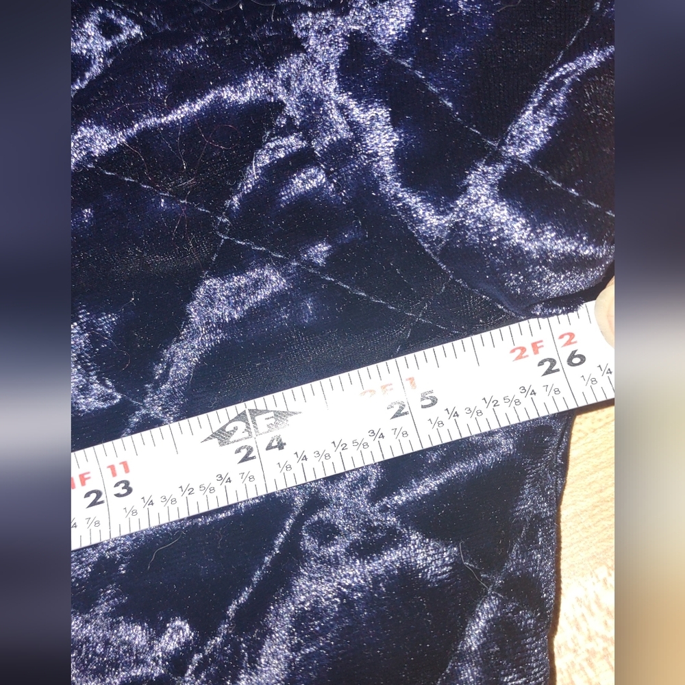 DKNY Sport Very Oversized Size XSmall Dark Blue Velvet 1989 Jacket Unworn Cond - Picture 11 of 12
